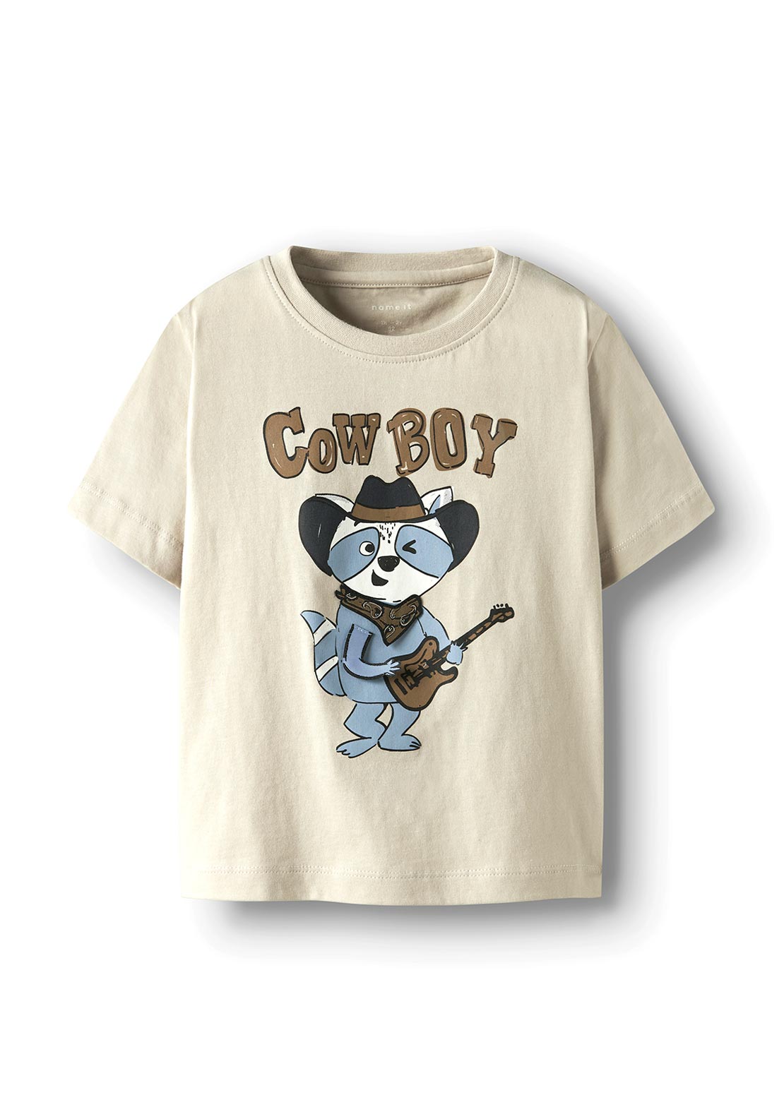Name It Mini Boy Kai Short Sleeve Tee, Beige
