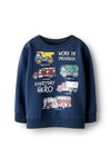 Name It Mini Boy Morson Tonka Long Sleeve Sweater, Navy