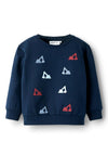 Name It Mini Boy Sandro Long Sleeve Sweater, Navy