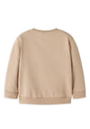 Name It Mini Boy Tractor Long Sleeve Sweater, Beige