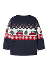 Name It Mini Boy Rissi Long Sleeve Knit Jumper, Navy