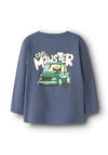 Name It Mini Boy Velix Car Long Sleeve Top, Navy