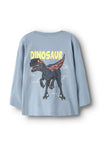 Name It Mini Boy Velix Dino Long Sleeve Top, Blue