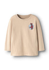 Name It Mini Boy Velix Skate Long Sleeve Top, Beige