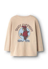 Name It Mini Boy Velix Skate Long Sleeve Top, Beige