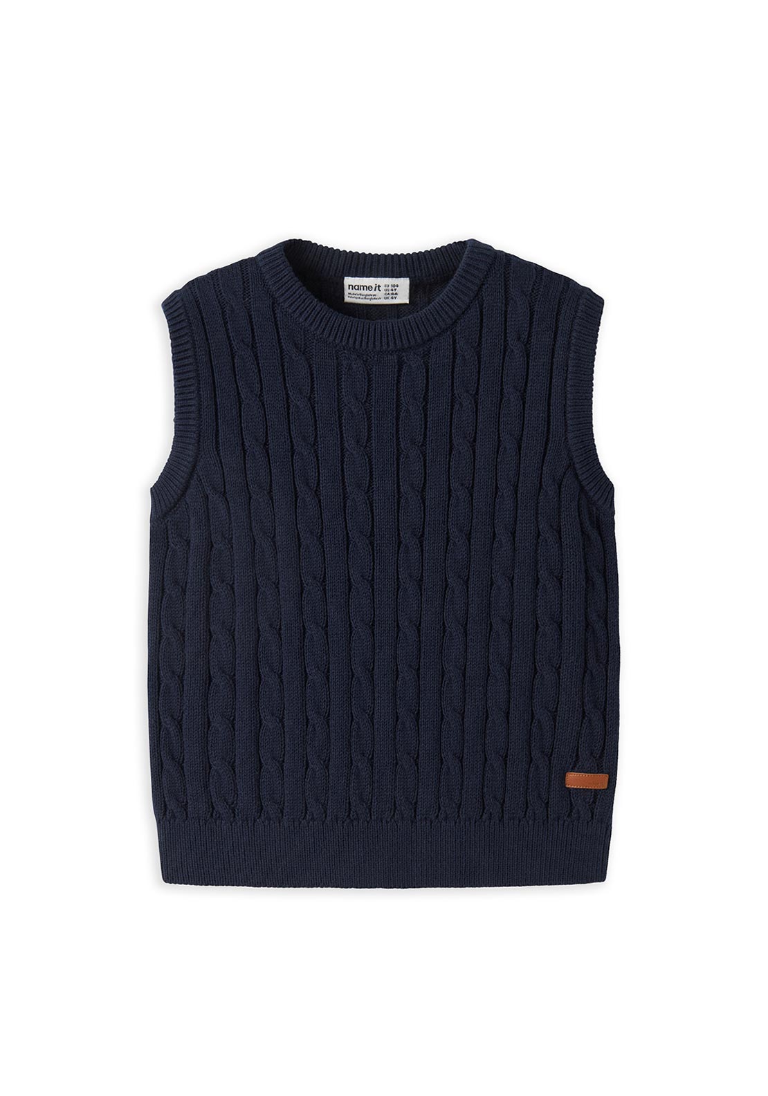 Name It Mini Boy Raffat Knit Vest, Navy