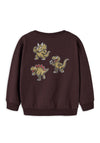 Name It Mini Boy Vildar Dino Long Sleeve Sweater, Brown