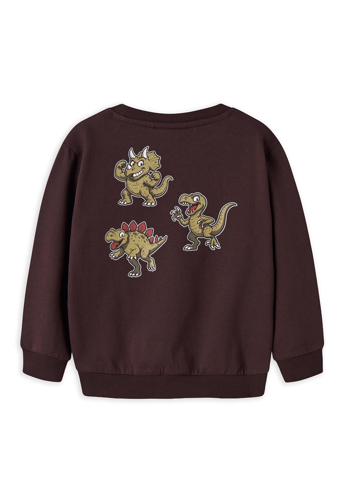 Name It Mini Boy Vildar Dino Long Sleeve Sweater, Brown