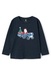Name It Mini Boy Vismas Long Sleeve Top, Dark Sapphire