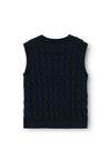 Name It Mini Boy Remon Knit Vest, Dark Sapphire