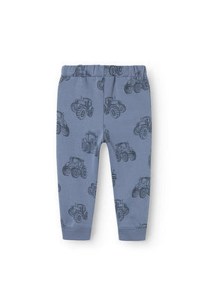 Name It Mini Boy Tractor Sweat Pant, Flint Stone