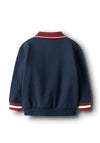 Name It Mini Boy Ramse Long Sleeve Polo Sweater, Navy