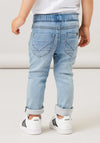 Name It Mini Boy Ryan Slim Jeans, Light Blue Denim
