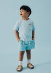 Name It Mini Boy Fredery Short Sleeve Tee, Aquatic
