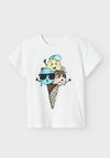 Name It Mini Boy Jacques Short Sleeve Tee, Bright White