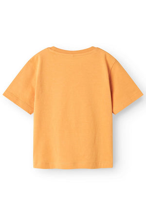 Name It Mini Boy Voto Short Sleeve Top, Gold Earth