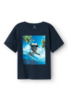 Name It Mini Boy Voto Short Sleeve Top, Navy Blazer