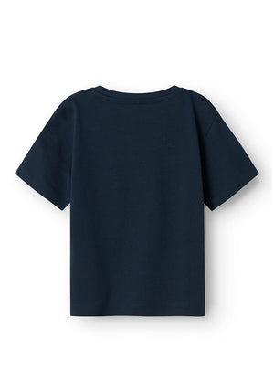 Name It Mini Boy Voto Short Sleeve Top, Navy Blazer