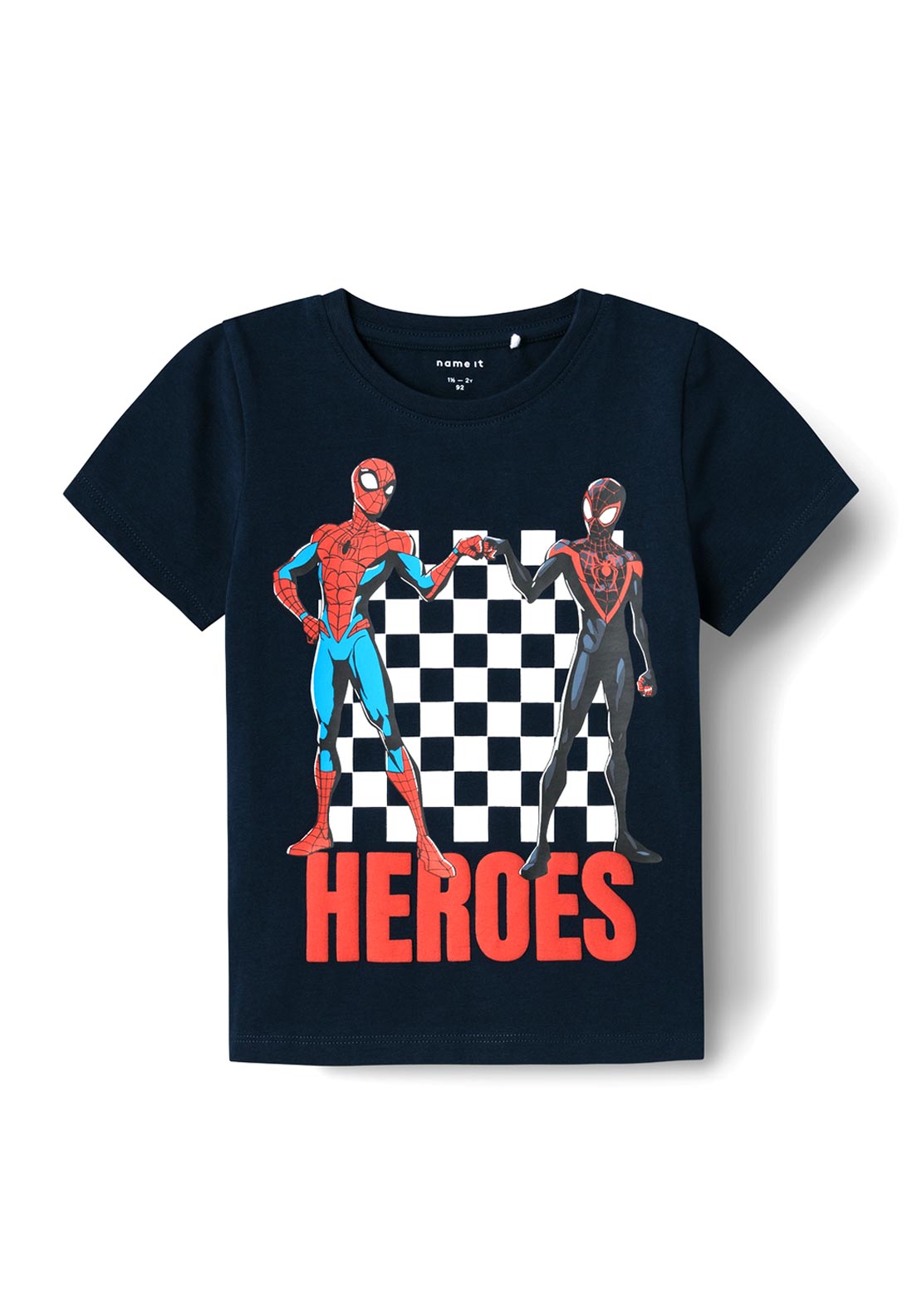 Name It Mini Boy Maclin Spiderman Short Sleeve Tee, Dark Sapphire