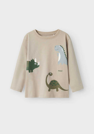 Name It Mini Boy Barry Long Sleeve Top, Pure Cashmere