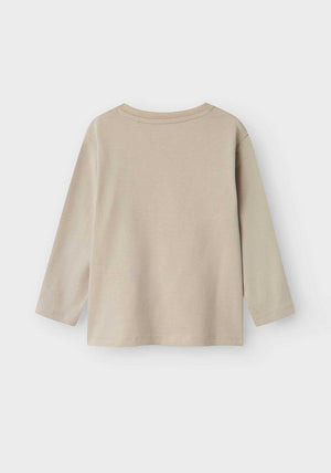 Name It Mini Boy Barry Long Sleeve Top, Pure Cashmere