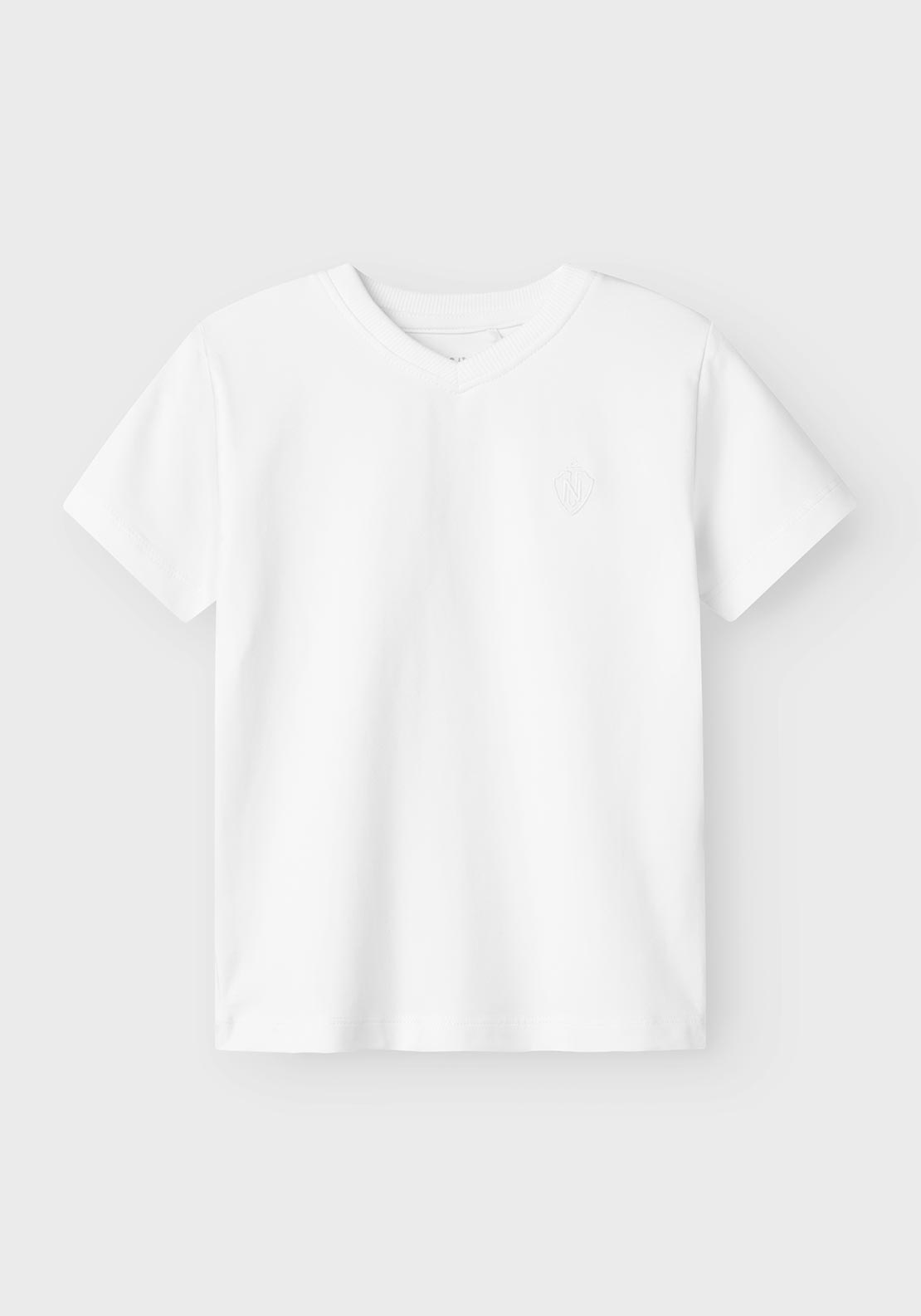 Name It Mini Boy Felkan Short Sleeve Tee, Bright White