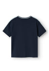 Name It Mini Boy Dakki Short Sleeve Tee, Navy Blazer
