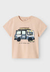 Name It Mini Boy Jacques Short Sleeve Tee, Cameo Rose
