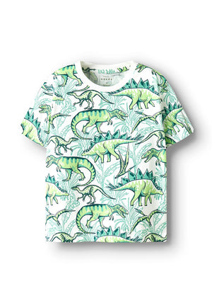 Name It Mini Boy Valther Short Sleeve Tee, Bright White