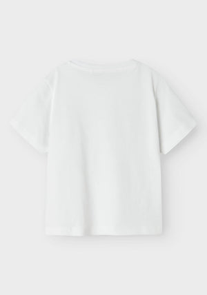 Name It Mini Boy Short Sleeve Tee, Bright White