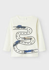 Name It Mini Boy Borris Long Sleeve Top, Cloud Dancer