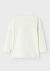 Name It Mini Boy Borris Long Sleeve Top, Cloud Dancer