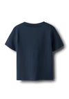 Name It Mini Boy Valmas Short Sleeve Tee, Navy Blazer