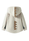 Name It Mini Boy Bentu Dino Long Sleeve Hoodie, Beige