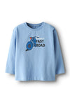 Name It Mini Boy Brian Motorbike Long Sleeve Top, Blue