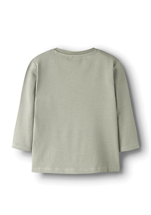 Name It Mini Boy Brian Motorbike Long Sleeve Top, Green