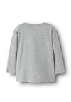 Name It Mini Boy Bryso Long Sleeve Dino Top, Grey