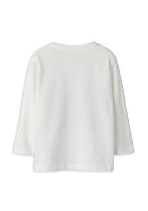 Name It Mini Boy Voto Dino Hunter Long Sleeve Top, Off White