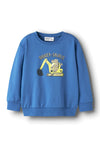 Name It Mini Boy Vildar Digger Long Sleeve Sweater, Blue