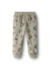 Name It Mini Boy Vildar Construction Print Jogger, Beige