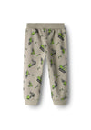 Name It Mini Boy Vildar Construction Print Jogger, Beige