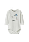 Name It Baby Boy Bent Long Sleeve Body, Off White
