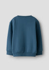 Name It Mini Boy Basil Tractor Long Sleeve Sweater, Navy Blue