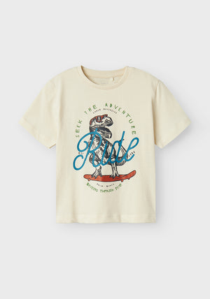 Name It Mini Boy Bennibo Short Sleeve Tee, Birch