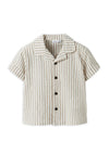 Name It Mini Boy Fedenis Short Sleeve Shirt, Beige