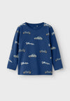 Name It Mini Boy Bimmo Long Sleeve Top, Limoges