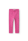 Name It Mini Girl Davina Heart Print Legging, Phlox Pink