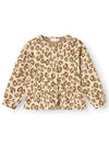 Name It Mini Girl Soleo Animal Print Cardigan, Summer Sand