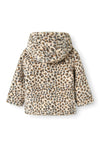 Name It Mini Girl Mila Fleece Hooded Jacket, Beige