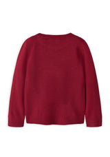 Name It Mini Girl Long Sleeve Knit Jumper, Red